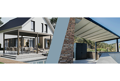 O pergolă cu lamele sau din material textil? 