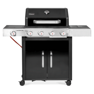 Grătar de grădină pe gaz ACTIVA Quattro XXL cu arzător negru 15.2kW
