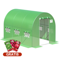 Tunel de folie 2x3x2 - 6m2 Verde