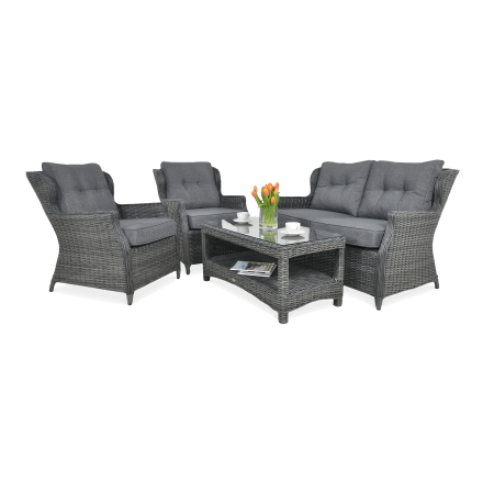 Technorattan mobilier TRIVENTO 2 Gri închis