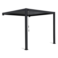 Premium Wall patio pergola 3x4 Antracit - Gutroof
