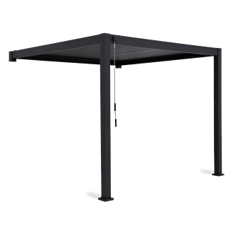 Pergola ścienna ogrodowa na taras Premium Wall 3x4 Anthracite - Gutroof