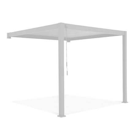 Pergola ścienna ogrodowa na taras Premium Wall 3x4 White Gutroof