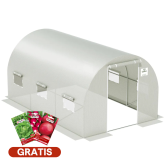 Tunel de folie 2.5x4x2 - 10m2 Alb Cultivo