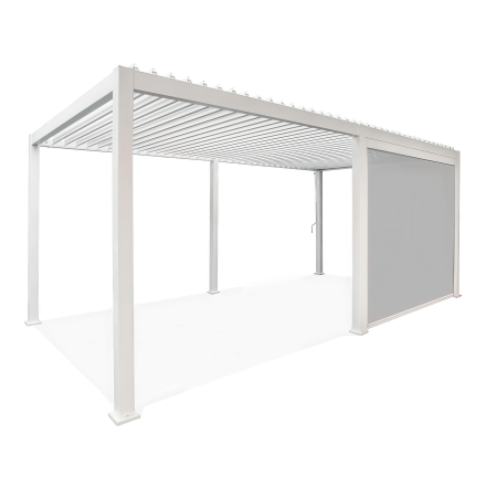 Jaluzele de coborâre pentru pergola Premium White 3m - Gutroof