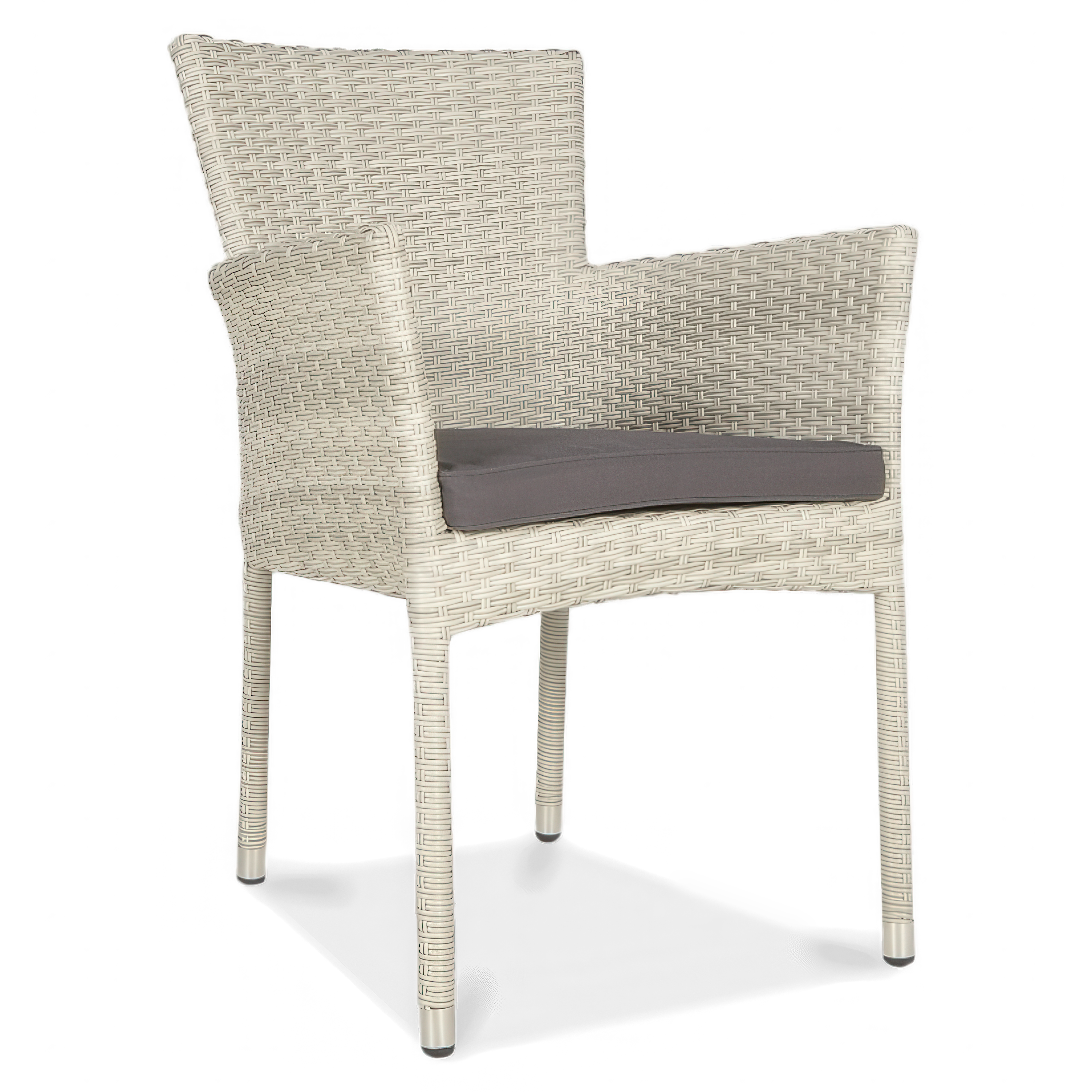 Technorattan fotoliu LERIDA alb + pernă