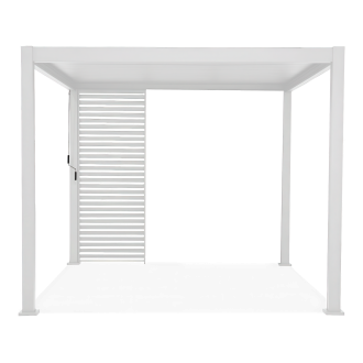 Panou orb de la pergola PREMIUM White, 123.5cm lățime - Gutroof