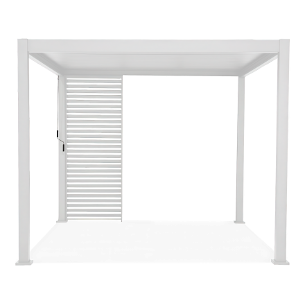 Panou orb de la pergola PREMIUM White, 123.5cm lățime - Gutroof