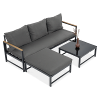 ORLANDO Colț de grădină gri închis - FOCUS GARDEN