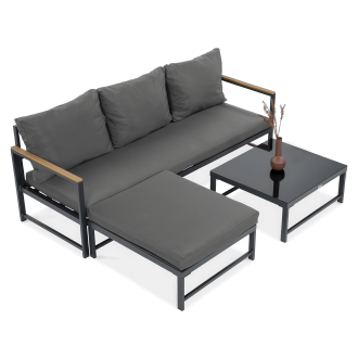 ORLANDO Colț de grădină gri închis - FOCUS GARDEN