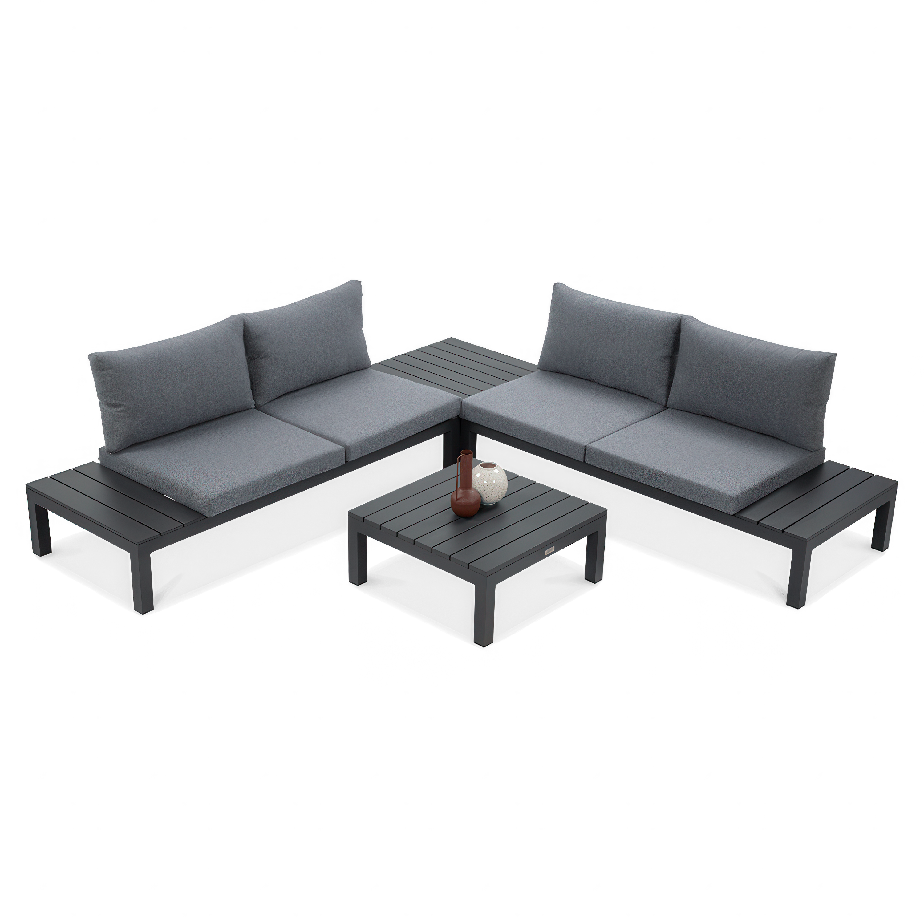 Colțar de grădină Williams gri închis - FOCUS GARDEN