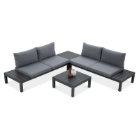 Colțar de grădină Williams gri închis - FOCUS GARDEN