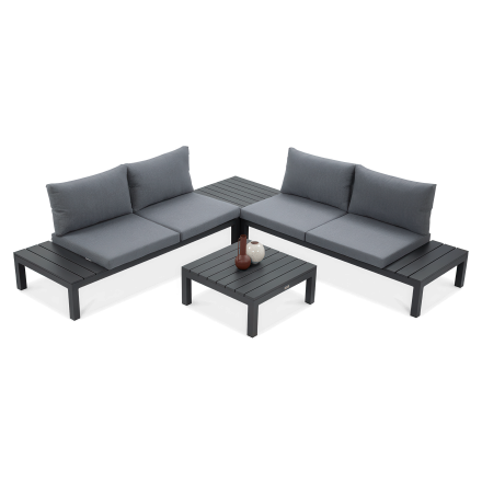 Colțar de grădină Williams gri închis - FOCUS GARDEN