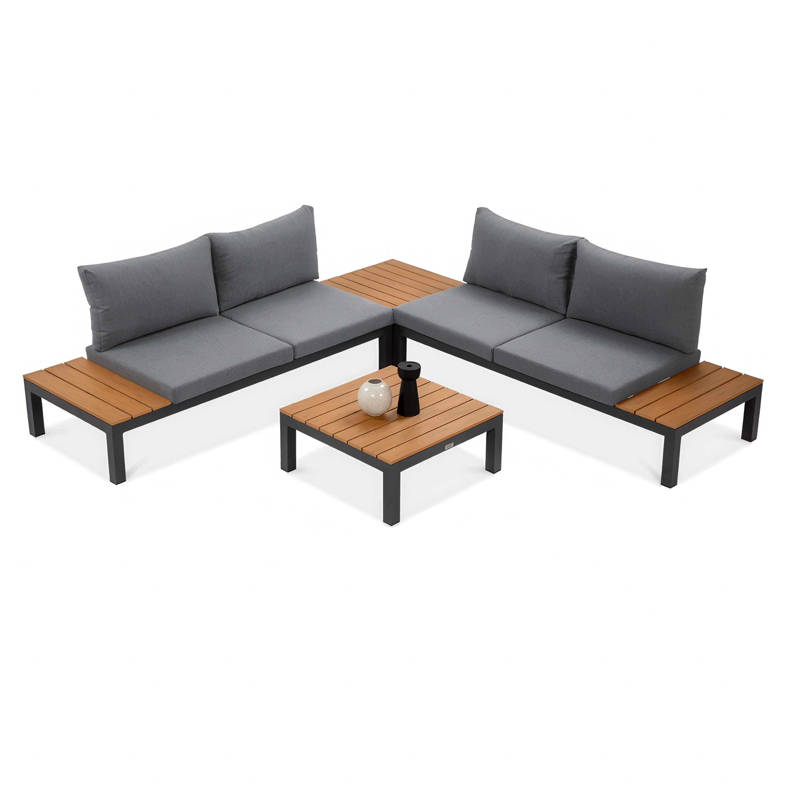 Colț de grădină WILLIAMS Lemn gri închis - FOCUS GARDEN