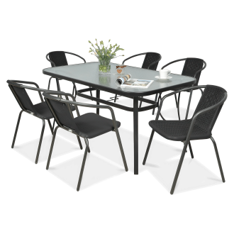 Zestaw ogrodowy SIMPLE 150/6 grafitowy