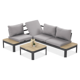 Colț de grădină RAYMOND Gri închis - FOCUS GARDEN