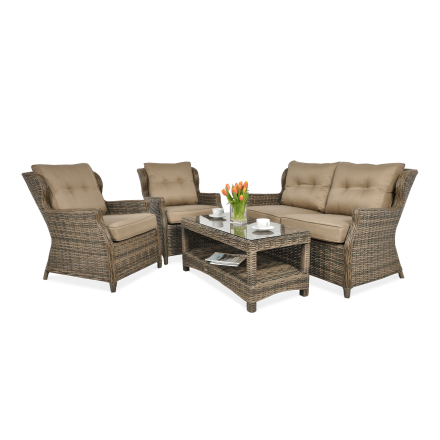 Technorattan mobilier TRIVENTO 2 Brown