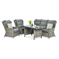 Technorattan mobilier TRIVENTO DINING 3 Melange