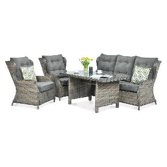 Technorattan mobilier TRIVENTO DINING 3 Melange