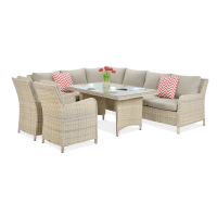 Technorattan canapea colț MARYLAND Bej