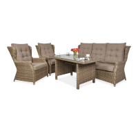Technorattan mobilier TRIVENTO DINING 3 Brown