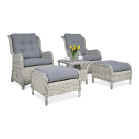 Set canapea SIENNA DUO PREMIUM alb gri