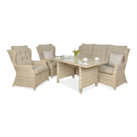 Technorattan mobilier TRIVENTO DINING 3 Bej
