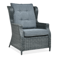 Technorattan fotoliu TRIVENTO Gri închis