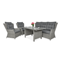 Technorattan mobilier TRIVENTO DINING 3 Stone Grey