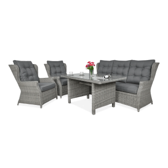 Technorattan mobilier TRIVENTO DINING 3 Stone Grey