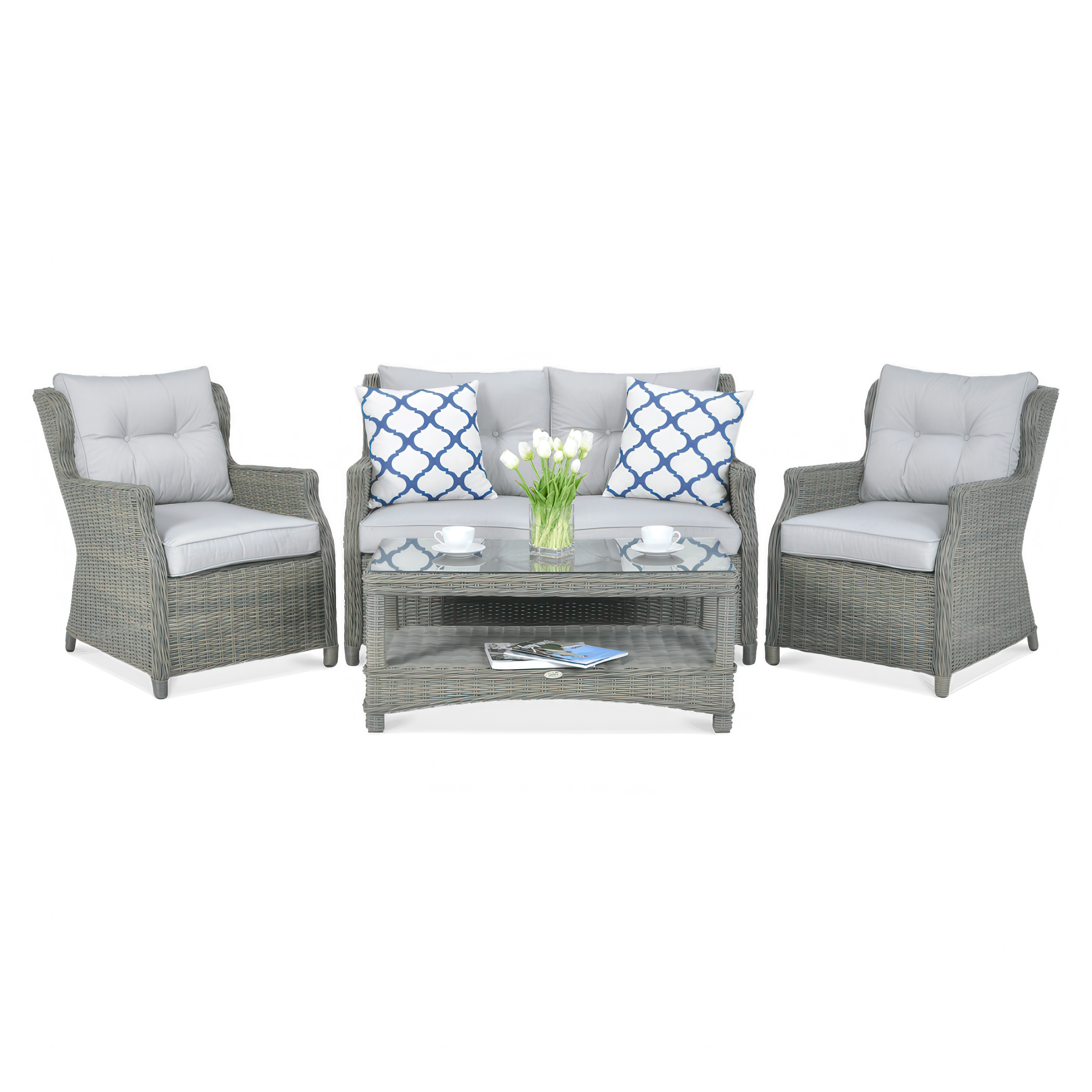 Technorattan mobilier TRIVENTO 2 Gri