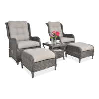 Set canapea SIENNA DUO PREMIUM gri închis