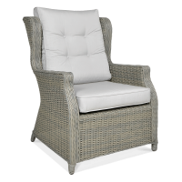 Technorattan fotoliu de grădină TRIVENTO Gri