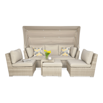 Unitate de colț modulară Technorattan CORSO RELAX Beige