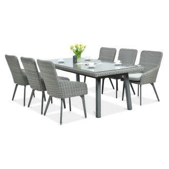 MILANO 6/200 Set Technorattan gri