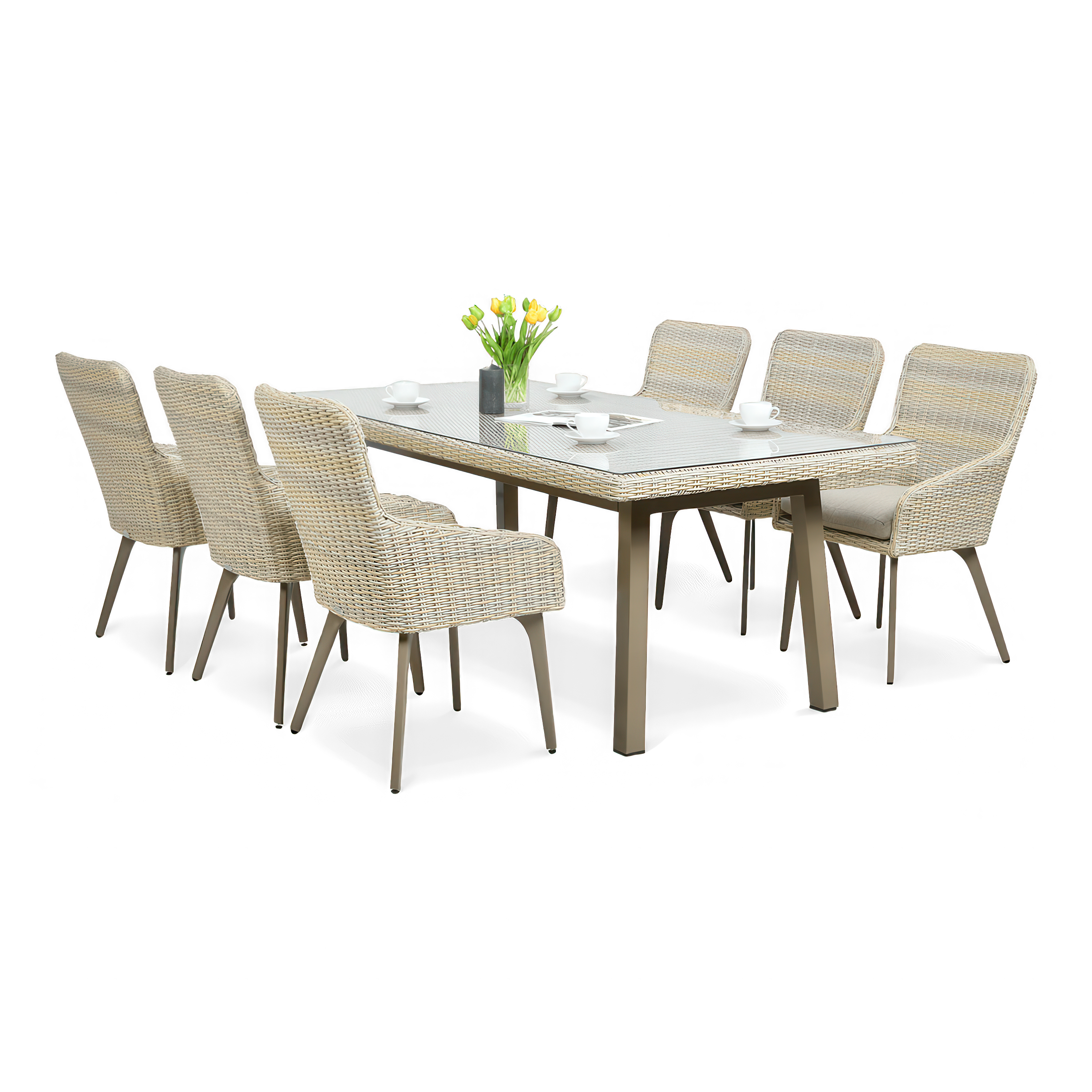 MILANO 6/200 Set Technorattan bej