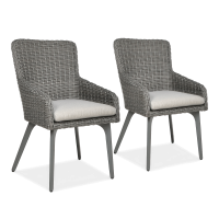 Fotoliu Technorattan 2x MILANO Gri închis