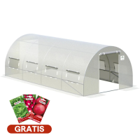 Tunel cu ușă dublă 3x6x2 - 18m2 alb