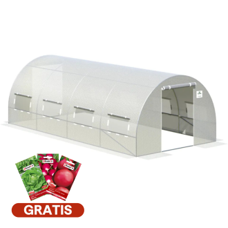 Tunel cu ușă dublă 3x6x2 - 18m2 alb