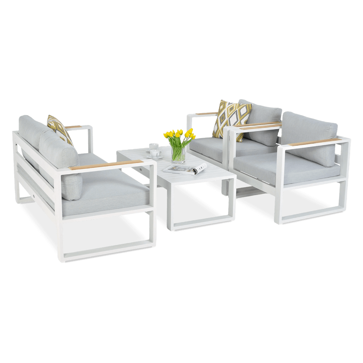 PANAMA Set canapea albă