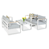 PANAMA Set canapea albă