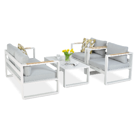 PANAMA Set canapea albă