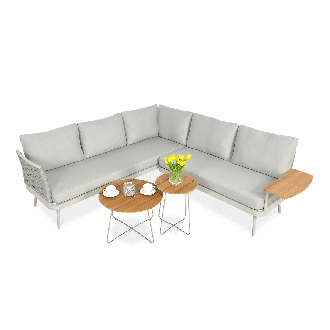 Colț de grădină RENO Gri deschis