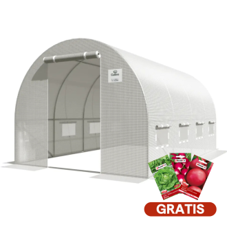 Tunel de folie 2.5x4x2 - 10m2 Alb