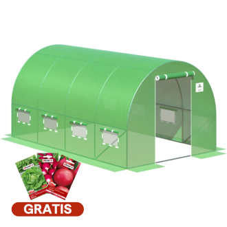 Tunel de folie 2.5x4x2 - 10m2 Verde