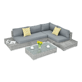 Technorattan colț VERONA Stone Grey