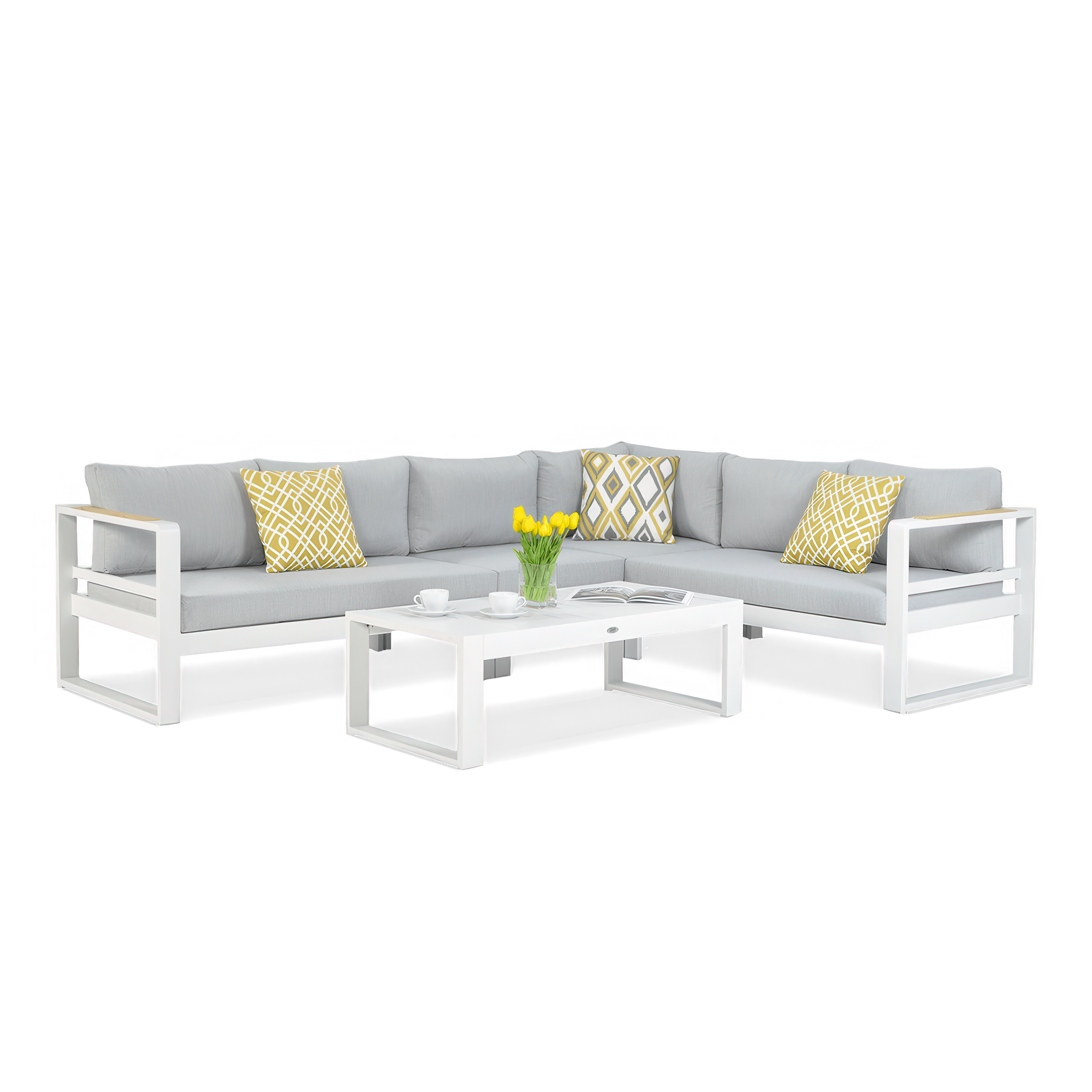 PANAMA Canapea pat albă