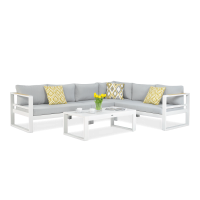 PANAMA Canapea pat albă