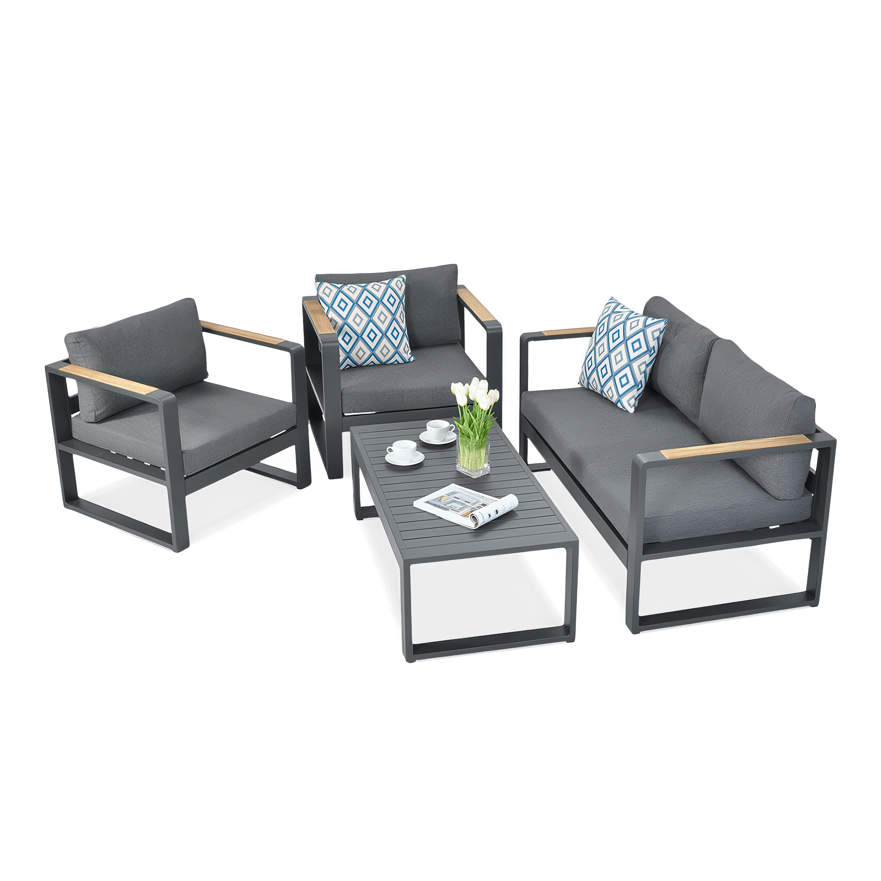 PANAMA Set canapea antracit