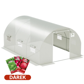 Tunel cu ușă dublă 3x4.5x2 - 13.5m2 Alb